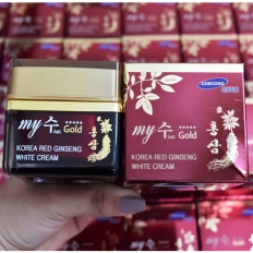 Kem hồng sâm dưỡng trắng da chống nhăn Hàn Quốc My Gold Korea Red Ginseng White Cream