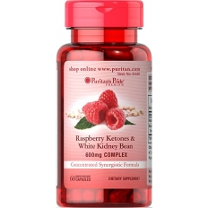 Viên giảm cân chiết xuất từ quả mâm xôi - Raspberry Ketones & White Kidney Bean 600mg Complex