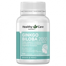 Bổ não Healthy Care Ginkgo Biloba 2000mg - Lọ (100 viên nang)
